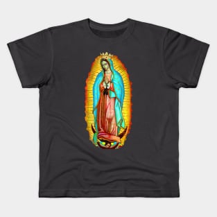 Our Lady of Guadalupe Zarape Virgin Mary Catholic Saint Kids T-Shirt